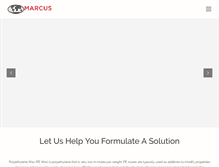 Tablet Screenshot of marcusoil.com